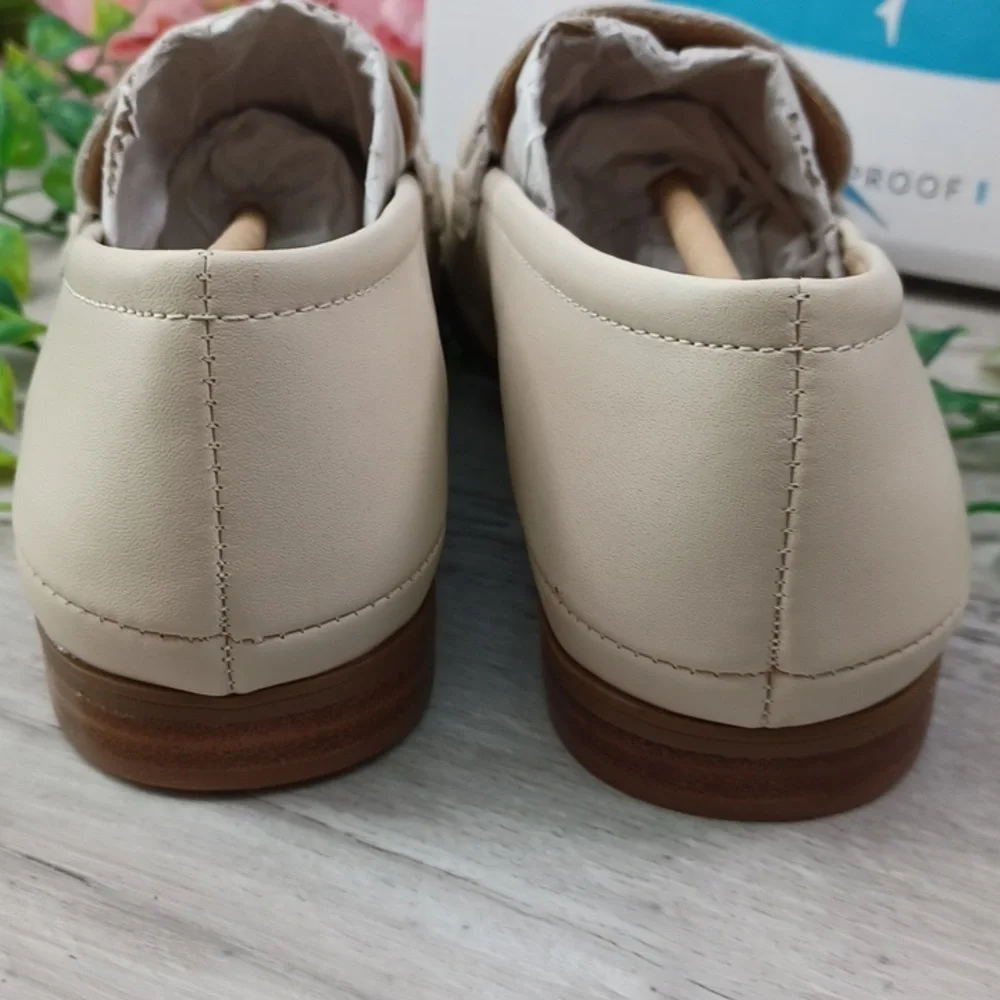 Aqua College Bossy Bone Leather Waterproof Loafer NIB